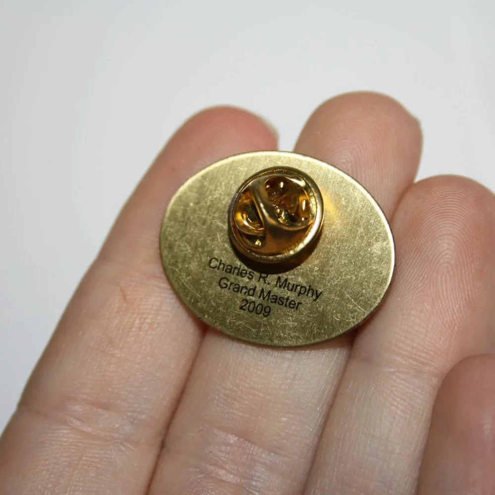🟦📜 2009 Grand Lodge of Ohio Lapel Pin · 1 1/8